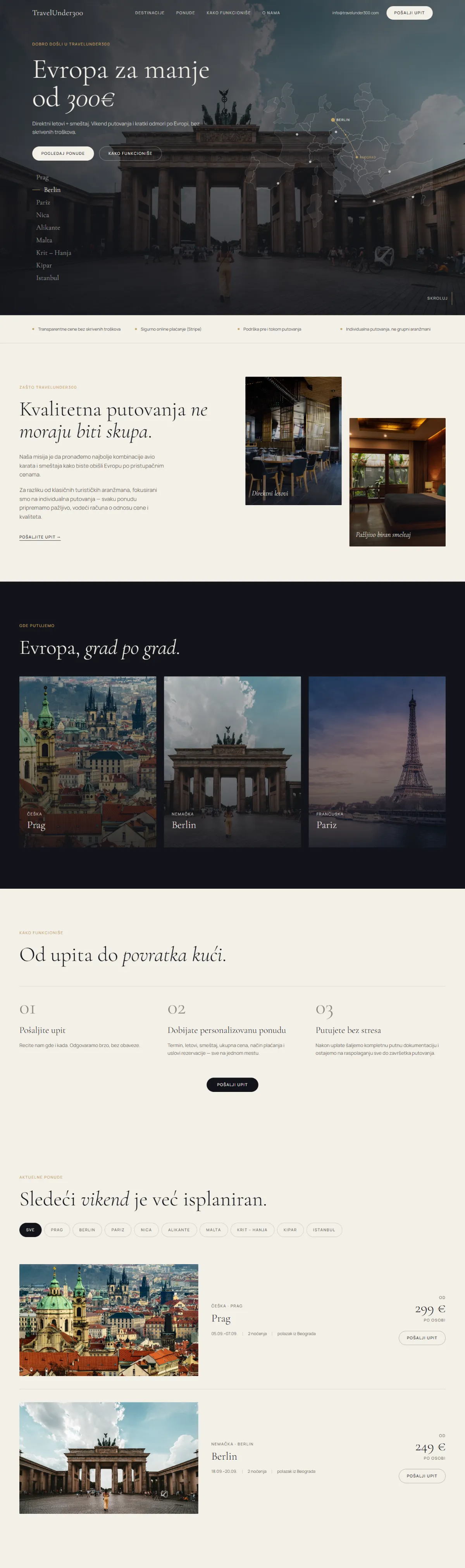 Europe Under 300, web stranica